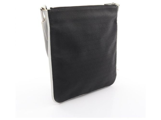 Borsa a Spalla Anagram Repeat di LOEWE Nero Bianco - vista 2