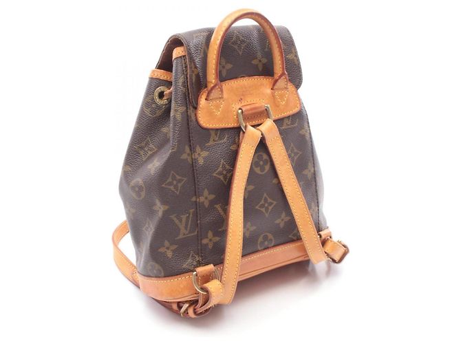 Zaino/borsa Mini Montsouris Louis Vuitton Marrone - vista 2