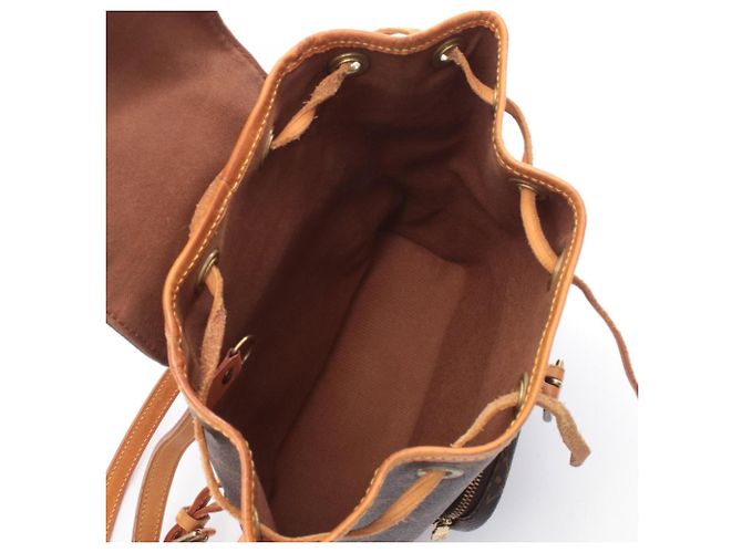 Zaino/borsa Mini Montsouris Louis Vuitton Marrone - vista 3