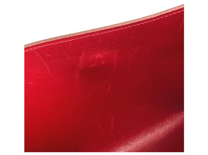Hermès Hermes H Logo Vintage Pochette Rio Clutch Bag Red - Ansicht 12