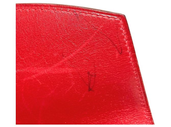 Hermès Hermes H Logo Vintage Pochette Rio Clutch Bag Red - Ansicht 13