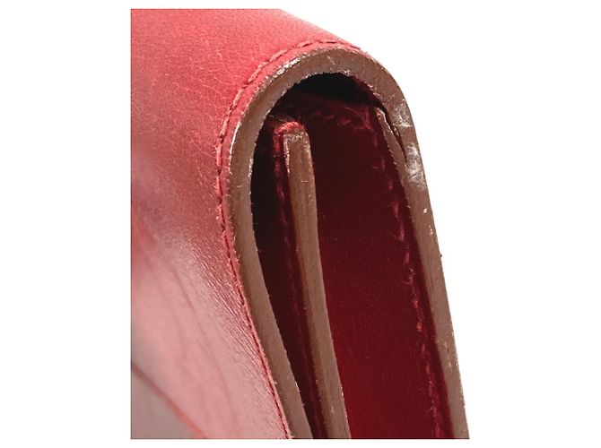Hermès Hermes H Logo Vintage Pochette Rio Clutch Bag Red - Ansicht 9