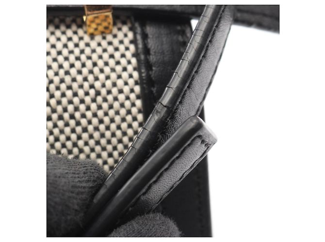 Borsa a Spalla Loewe Barcelona Nero Crudo - vista 5