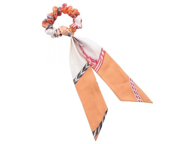 Hermès Bella Seidenschal Mehrfarben Orange - Ansicht 2