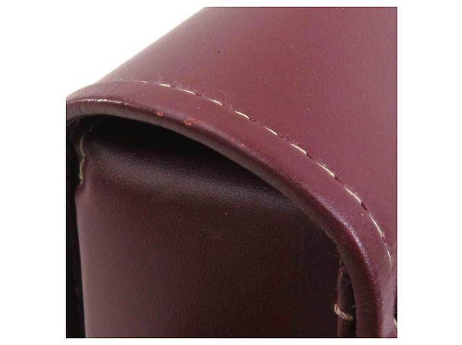 Borsa a spalla Cartier Must Line in pelle bordeaux Bordò - vista 10