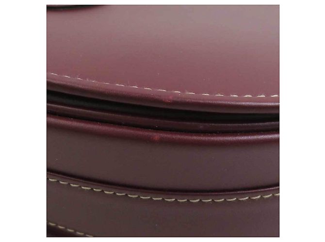Borsa a spalla Cartier Must Line in pelle bordeaux Bordò - vista 14