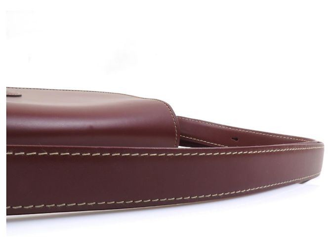 Borsa a spalla Cartier Must Line in pelle bordeaux Bordò - vista 16