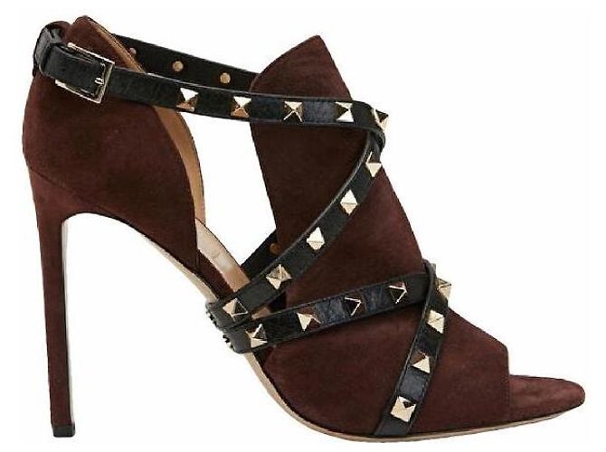 Valentino Garavani Rockstud 35,5 Marrone - vista 2