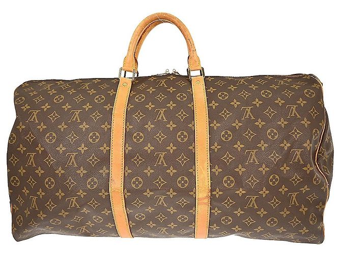 Louis Vuitton Keepall Bandouliere Monogram Canvas 60 Marrom - vista 2