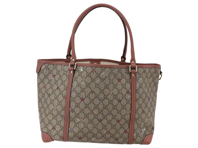 Gucci Tote Joy Plus GG de lona recubierta con cuero grande - vista 2