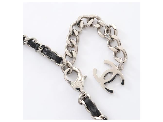 Collana Coco Mark di Chanel Nero Argento Giallo - vista 4
