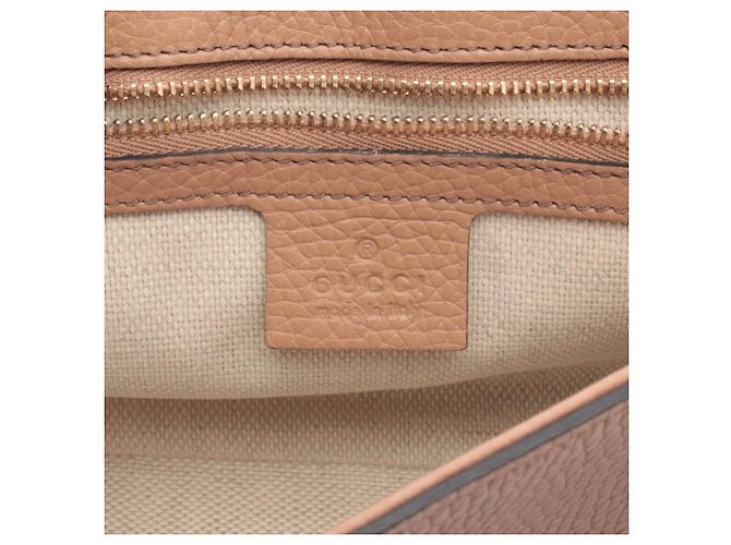 Borsa a spalla Gucci Soho con G intrecciato Rosa - vista 4