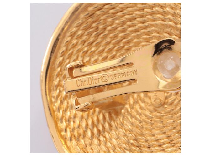 Orecchini a clip placcati in oro Christian Dior D'oro - vista 3