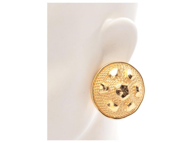 Orecchini a clip placcati in oro Christian Dior D'oro - vista 4