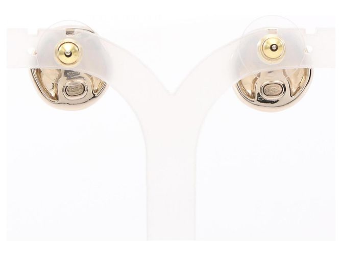 Timeless Orecchini a perno placcati in oro Chanel Coco Mark D'oro - vista 2