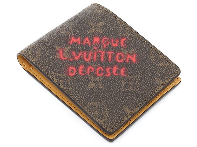 Cartera Bi-fold Monogram Multiple Louis Vuitton Castaño Monograma - vista 4