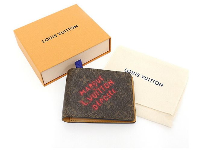 Cartera Bi-fold Monogram Multiple Louis Vuitton Castaño Monograma - vista 6
