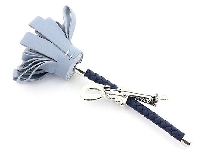 Spilla Fleur Swift in Lino Hermès Blu Blu navy - vista 2