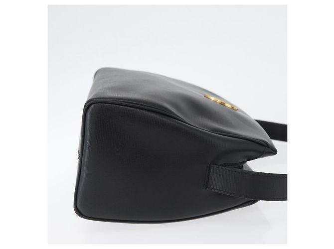 Céline Celine Circle Logo Leather Nero - vista 3