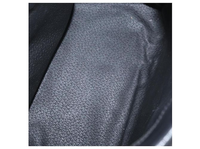 Céline Celine Circle Logo Leather Nero - vista 5