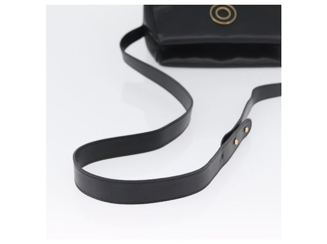 Céline Celine Circle Logo Leather Nero - vista 7