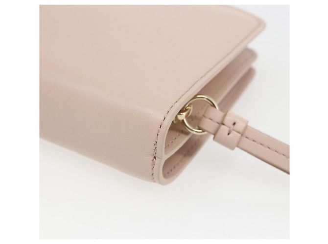 Chloé Portafoglio Compatto in Pelle Chloe Sense Rosa Oro Auth 149925V D'oro - vista 15