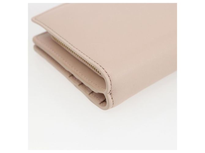 Chloé Portafoglio Compatto in Pelle Chloe Sense Rosa Oro Auth 149925V D'oro - vista 16