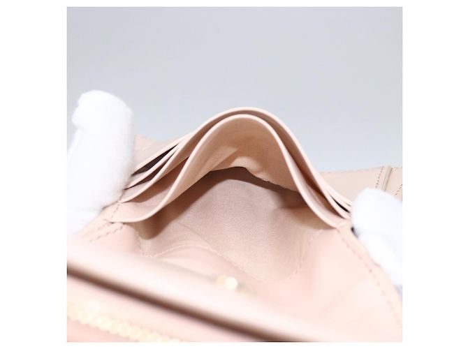 Chloé Portafoglio Compatto in Pelle Chloe Sense Rosa Oro Auth 149925V D'oro - vista 19