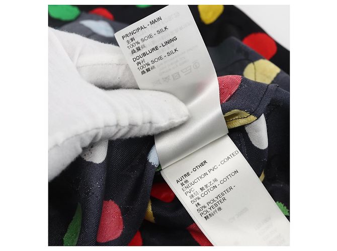 LOUIS VUITTON Seidenpyjama Monogram Eclipse LV x YK Schwarz LV Auth 168263M - Ansicht 17