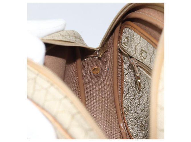 Borsa a Spalla in Tela Honeycomb PVC Beige Oro Auth 170997 Christian Dior D'oro - vista 20