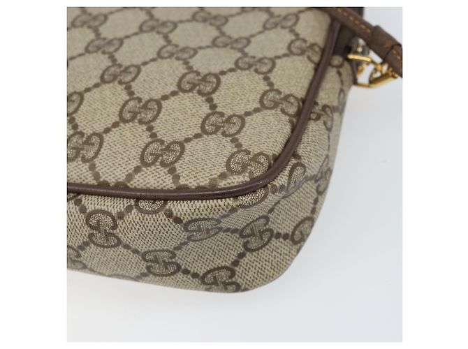 Gucci Borsa a Spalla GG Supreme PVC Beige Oro 97 02 068 Auth 170761 D'oro - vista 15