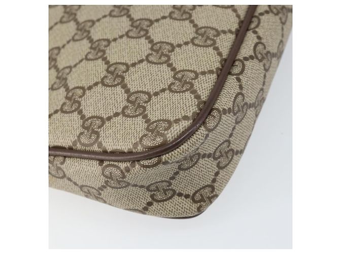 Gucci Borsa a Spalla GG Supreme PVC Beige Oro 97 02 068 Auth 170761 D'oro - vista 16