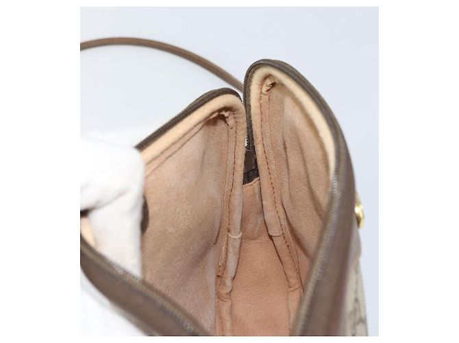 Gucci Borsa a Spalla GG Supreme PVC Beige Oro 97 02 068 Auth 170761 D'oro - vista 19