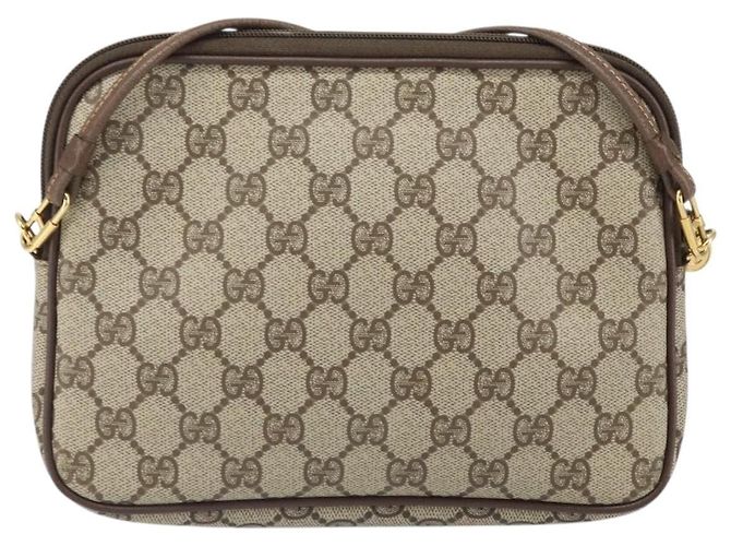 Gucci Borsa a Spalla GG Supreme PVC Beige Oro 97 02 068 Auth 170761 D'oro - vista 2