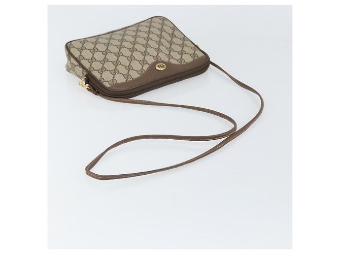 Gucci Borsa a Spalla GG Supreme PVC Beige Oro 97 02 068 Auth 170761 D'oro - vista 7