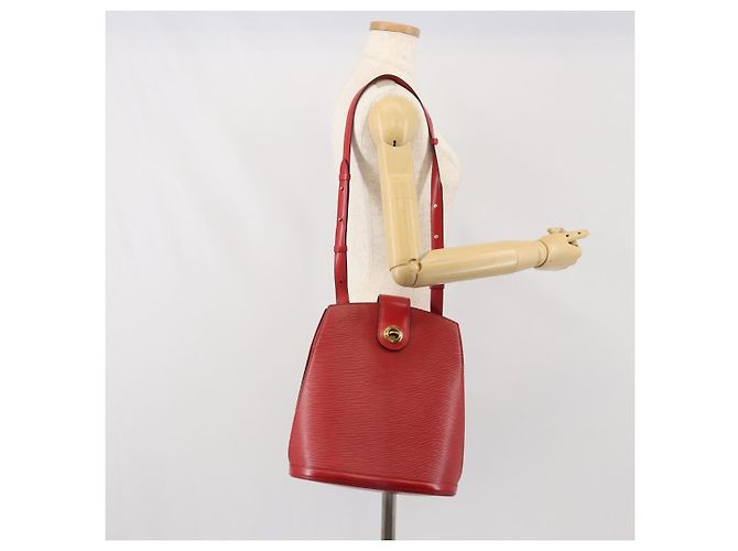 LOUIS VUITTON Borsa a Spalla Epi Cluny Rossa M52257 LV Auth 169849 Rosso - vista 21