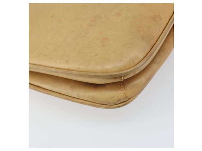 Borsa a Spalla in Pelle Beige Oro GUCCI 007 112 0094 Auth ti3745 D'oro - vista 14