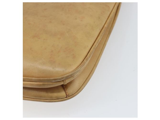 Borsa a Spalla in Pelle Beige Oro GUCCI 007 112 0094 Auth ti3745 D'oro - vista 15