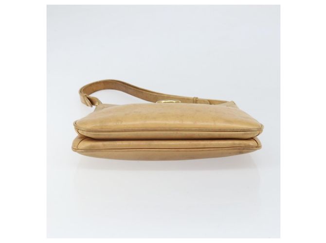Borsa a Spalla in Pelle Beige Oro GUCCI 007 112 0094 Auth ti3745 D'oro - vista 5