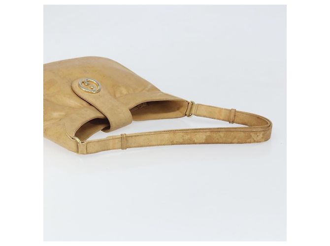 Borsa a Spalla in Pelle Beige Oro GUCCI 007 112 0094 Auth ti3745 D'oro - vista 7