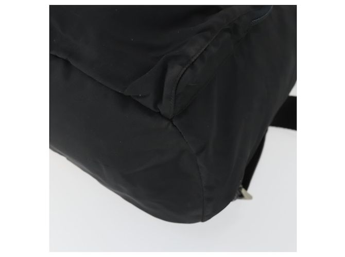 Mochila PRADA de nylon negra plateada auténtica 170313 Negro Plata - vista 15