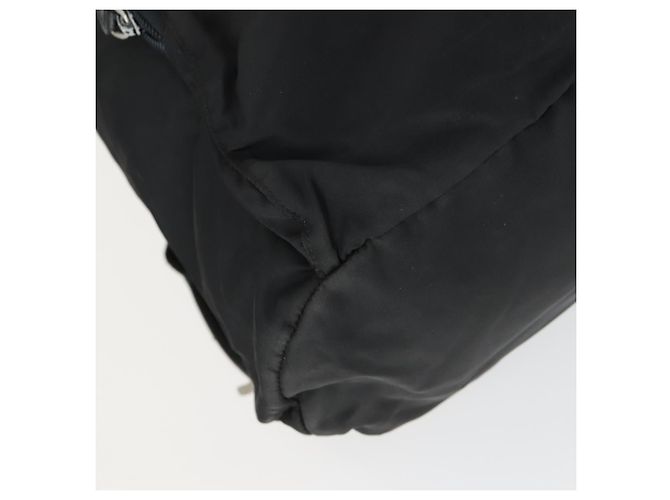 Mochila PRADA de nylon negra plateada auténtica 170313 Negro Plata - vista 16