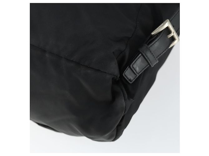 Mochila PRADA de nylon negra plateada auténtica 170313 Negro Plata - vista 17