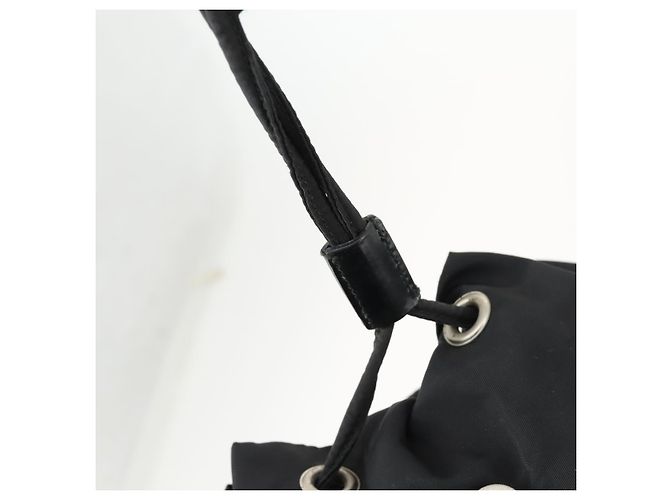Mochila PRADA de nylon negra plateada auténtica 170313 Negro Plata - vista 20