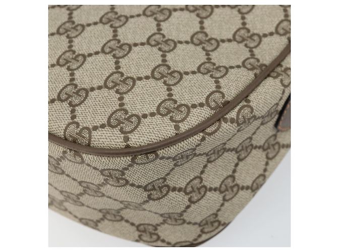Borsa Sherry Line GG Supreme Web di GUCCI in PVC beige e oro 89 02 032 Auth 170109 D'oro - vista 16