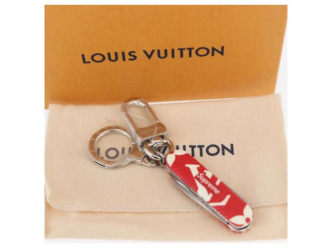 LOUIS VUITTON Monogramma LV x Supreme Portachiavi Coltello Pieghevole MP2070 Auth 168051SM - vista 12