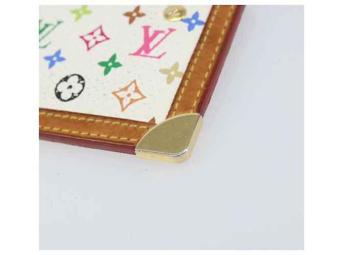 LOUIS VUITTON Monogramm Multicolor Pochette Cles Tasche Weiß M92655 Auth 172025 - Ansicht 15