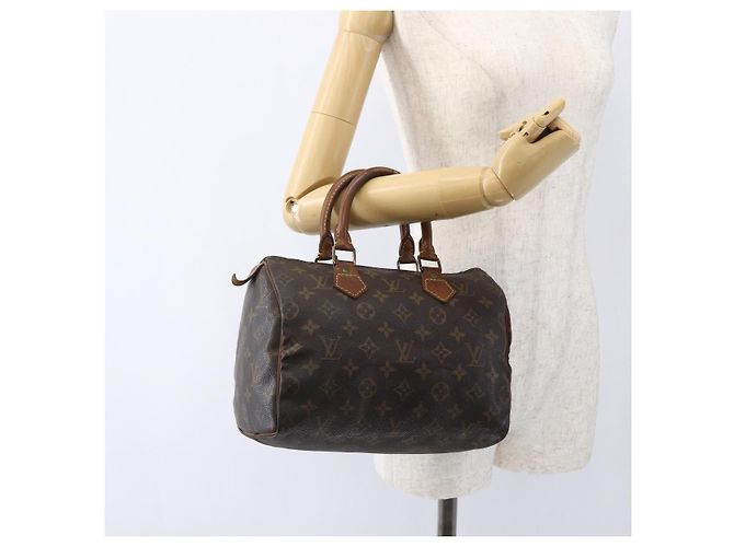 LOUIS VUITTON Borsa a Mano Monogram Speedy 25 M41528 LV Auth 172032 Monogramma - vista 21