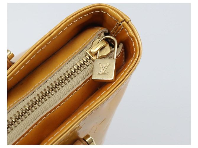 LOUIS VUITTON Handtasche Monogram Vernis Houston Beige M91004 LV Auth hk3455 - Ansicht 19