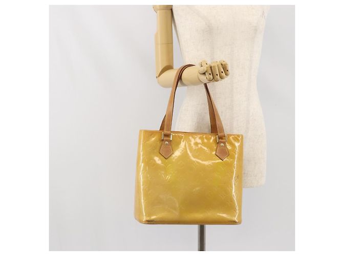 LOUIS VUITTON Handtasche Monogram Vernis Houston Beige M91004 LV Auth hk3455 - Ansicht 26
